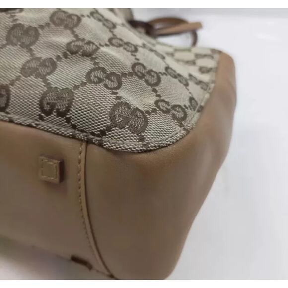 Gucci GG Leather Bell Handle Vintage EUC - Picture 5 of 8